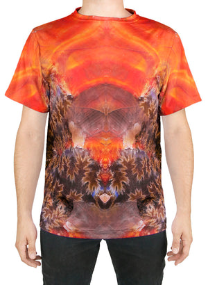 Opalized Red Flash Ammonite T-Shirt