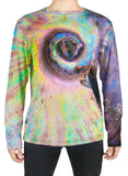 Opalized Rainbow Ammonite Long Sleeve T-Shirt