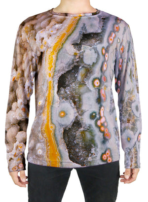 Yellow Stripe Ocean Jasper Long Sleeve T-Shirt