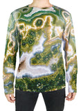 Light Green Ocean Jasper Long Sleeve T-Shirt