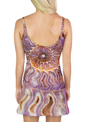 Pink Ammonite Mini Dress