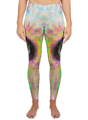 Opalized Rainbow Ammonite Active Leggings