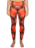 Opalized Red Flash Ammonite Active Leggings