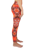 Opalized Red Flash Ammonite Active Leggings