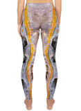 Yellow Stripe Ocean Jasper Active Leggings