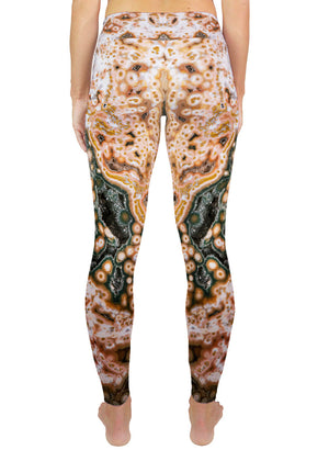 Red Ocean Jasper Active Leggings