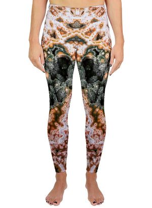 Red Ocean Jasper Active Leggings