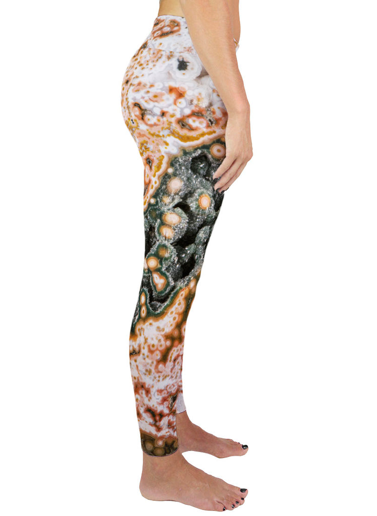 Red Ocean Jasper Active Leggings