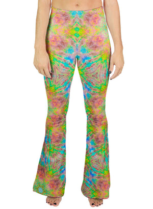 Opalized Rainbow Ammonite Bell Leggings