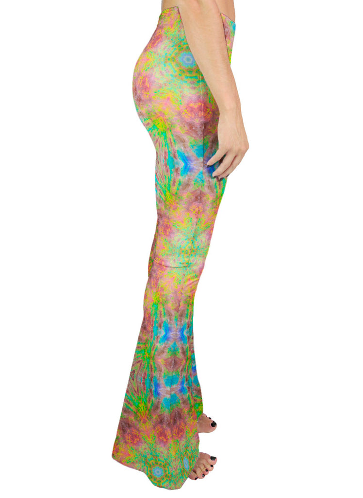 Opalized Rainbow Ammonite Bell Leggings