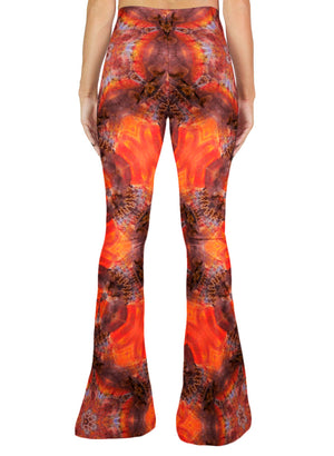 Opalized Red Flash Ammonite Bell Leggings