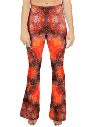 Opalized Red Flash Ammonite Bell Leggings