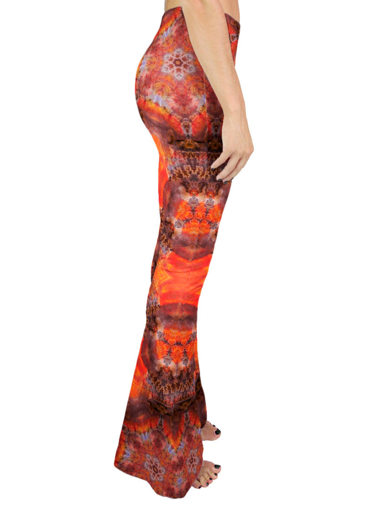 Opalized Red Flash Ammonite Bell Leggings