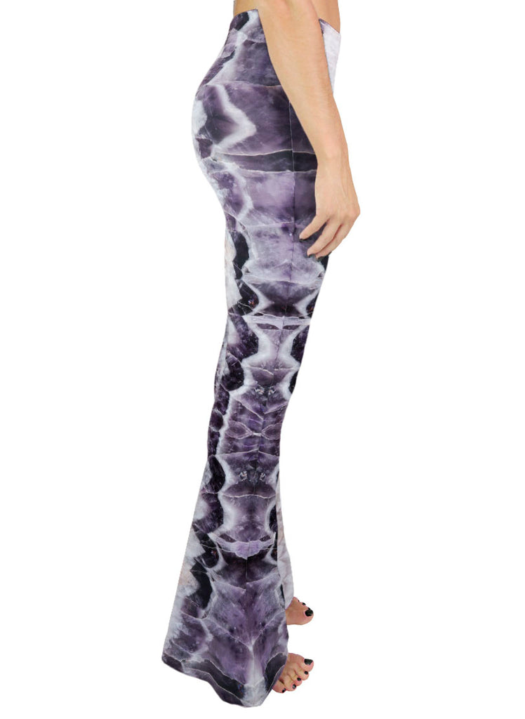 Chevron Amethyst Bell Leggings