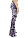 Chevron Amethyst Bell Leggings