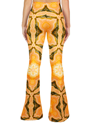 Orange Ocean Jasper Bell Leggings