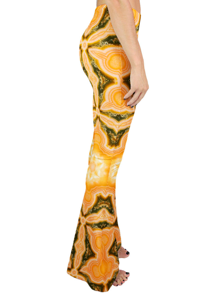 Orange Ocean Jasper Bell Leggings