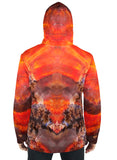 Opalized Red Flash Ammonite Hoodie