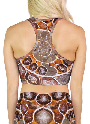 Argonaut Ammonite Racerback Crop Top