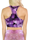 Grape Agate Racerback Crop Top