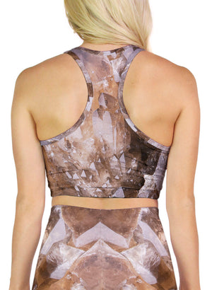 Congo Citrine Racerback Crop Top