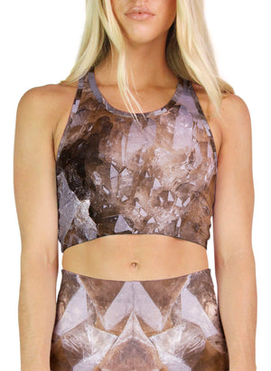 Congo Citrine Racerback Crop Top