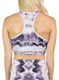 Chevron Amethyst Racerback Crop Top