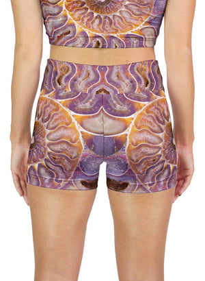 Pink Ammonite Active Shorts