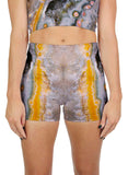 Yellow Stripe Ocean Jasper Active Shorts