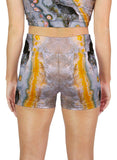 Yellow Stripe Ocean Jasper Active Shorts