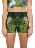 Light Green Ocean Jasper Active Shorts