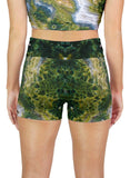 Light Green Ocean Jasper Active Shorts