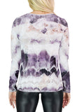 Chevron Amethyst Long Sleeve T-Shirt