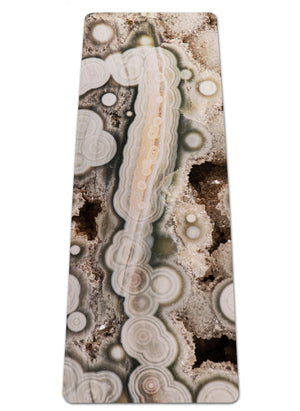 Grey Ocean Jasper Yoga Mat