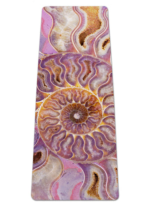 Pink Ammonite Yoga Mat