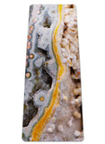 Yellow Stripe Ocean Jasper Yoga Mat